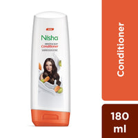 Nisha Conditioner for Women, Almond & Olive Active, Hair Conditioner for Dry and Frizzy Hair, Smooth & Silky Look, 180 ML Bottle