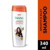 Nisha Almond and Olive Shampoo for Women & Men 340ml for Silky, Shiny and Smooth Hair, Prevents Damage & Split Ends, Deep Nourishment All Hair Types