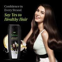Nisha Avocado and Brahmi Oil Shampoo for Women & Men 340 ml for Silky, Shiny and Healthy Hair, Cleanse Oily Scalp, All Hair Types
