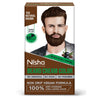 Nisha Beard Colour Natural Brown 40 g – Ammonia-Free (1 Pack)