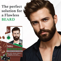 Nisha Beard Colour Natural Brown 40 g – Ammonia-Free (1 Pack)