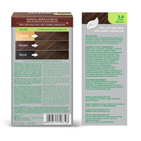 Nisha Creme Hair Color for Women & Men - Dark Brown, 30g+30ml, Long-lasting, 100% Grey Coverage Permanent Hair Colour