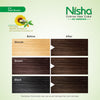 Nisha Creme Hair Color for Women & Men - Dark Brown, 30g+30ml, Long-lasting, 100% Grey Coverage Permanent Hair Colour