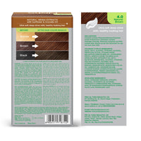 Nisha Creme Hair Color for Women & Men - Natural Brown, 30g+30ml, Long-lasting, 100% Grey Coverage Permanent Hair Colour