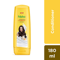 Nisha Conditioner for Women & Men - Strong & Smooth, 180ml Bottle, Enriched with Egg Protein, Boosts Strength & Shine