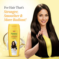Nisha Egg Protein Shampoo for Women & Men 340ml For Strong, Smooth & Shiny Hair, Frizz Control, Deep Nourishment, All Hair Types