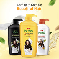 Nisha Egg Protein Shampoo for Women & Men 650 ml For Strong, Smooth & Shiny Hair, Frizz Control, Deep Nourishment, All Hair Types