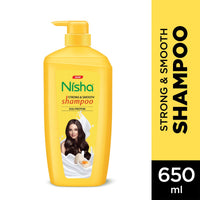 Nisha Egg Protein Shampoo for Women & Men 650 ml For Strong, Smooth & Shiny Hair, Frizz Control, Deep Nourishment, All Hair Types