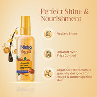 Nisha Hair Serum EverSilk Argan Oil Serum 100ml - Hair Serum for Dry Frizzy Hair, Serum for Hair Smoothing