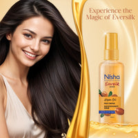 Nisha Hair Serum EverSilk Argan Oil Serum 100ml - Hair Serum for Dry Frizzy Hair, Serum for Hair Smoothing