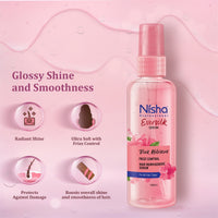 Nisha Hair Serum EverSilk Pink Hibiscus serum 100ml - Hair Serum for Dry Frizzy Hair, Serum for Hair Smoothing