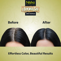 Nisha Fruit Care Hair & Beard Colour Gel 1000ml, Original Black, No Ammonia, 100% Grey Coverage, Long-Lasting, Vegan