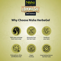 Nisha Fruit Care Hair & Beard Colour Gel 1000ml, Original Black, No Ammonia, 100% Grey Coverage, Long-Lasting, Vegan