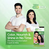 Nisha Hair Colour for Women & Men - 1.0 Natural Black Permanent Hair Colour Quick Color 10-Minute 60g Pouch Ammonia-Free