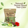 Nisha Hair Colour for Women Dark Brown 100% Henna-Based Powder Long-Lasting Herbal Formula Ammonia-Free 45g Zipper Pouch