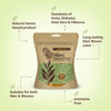 Nisha Hair Colour for Women Dark Brown 100% Henna-Based Powder Long-Lasting Herbal Formula Ammonia-Free 45g Zipper Pouch