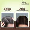 Nisha Hair Colour for Women Dark Brown 100% Henna-Based Powder Long-Lasting Herbal Formula Ammonia-Free 45g Zipper Pouch