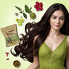 Nisha Hair Colour for Women Dark Brown 100% Henna-Based Powder Long-Lasting Herbal Formula Ammonia-Free 45g Zipper Pouch