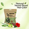 Nisha Hair Colour for Women Natural Black 100% Henna-Based Powder Long-Lasting Herbal Formula Ammonia-Free 45g Zipper Pouch