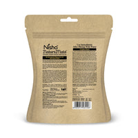 Nisha Hair Colour for Women Natural Black 100% Henna-Based Powder Long-Lasting Herbal Formula Ammonia-Free 45g Zipper Pouch