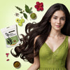 Nisha Hair Colour for Women Original Black 100% Henna-Based Powder Long-Lasting Herbal Formula Ammonia-Free 45g Zipper Pouch