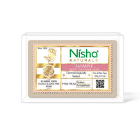 Nisha Jasmine Body Cleansing Soap Bar 125g â€“ Paraben Free, Vegan, Gentle Cleanse for Soft & Supple Skin, Suitable for All Skin Types, Men & Women