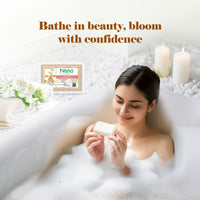 Nisha Jasmine Body Cleansing Soap Bar 125g â€“ Paraben Free, Vegan, Gentle Cleanse for Soft & Supple Skin, Suitable for All Skin Types, Men & Women