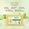 Nisha Lime Body Cleansing Soap Bar 125g – Paraben Free, Vegan, Gentle Cleanse for Soft & Supple Skin, Suitable for All Skin Types, Men & Women