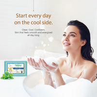 Nisha Mint Body Cleansing Soap Bar 125g â€“ Paraben Free, Vegan, Gentle Cleanse for Soft & Supple Skin, Suitable for All Skin Types, Men & Women