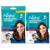 Nisha Quick Color Shampoo Hair Colour Dark Brown 20 ml x 8 Sachets