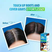 Nisha Quick Color Shampoo Hair Color, Ammonia Free, 100% Grey Coverage, Long Lasting Colour, for Men & Women, Dark Brown (180ml)