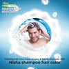 Nisha Quick Color Shampoo Hair Color, Ammonia Free, 100% Grey Coverage, Long Lasting Colour, for Men & Women, Original Black (180ml)