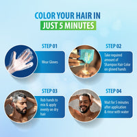 Nisha Quick Color Shampoo Hair Colour Original Black 60 ml