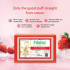 Nisha Strawberry Body Cleansing Soap Bar 125g â€“ Paraben Free, Vegan, Gentle Cleanse for Soft & Supple Skin, Suitable for All Skin Types, Men & Women