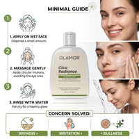 OLAMOR Cica Radiance Cleanser Gel - 120gm