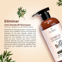 Olamor Eliminar Anti-Dandruff Shampoo for Dry Hair 300ml