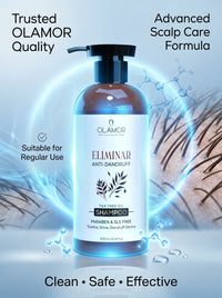 Olamor Eliminar Anti-Dandruff Shampoo for Dry Hair 300ml