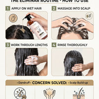 Olamor Eliminar Anti-Dandruff Shampoo for Dry Hair 300ml