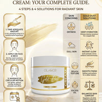 Olamor Gold Dust Face Massage Cream 500GM