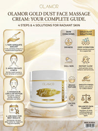 Olamor Gold Dust Face Massage Cream 500GM