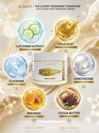 Olamor Gold Dust Face Massage Cream 500GM
