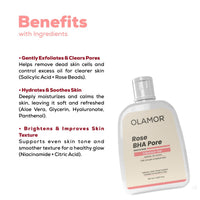 OLAMOR Rose BHA Pore Cleanser Gel - 120gm