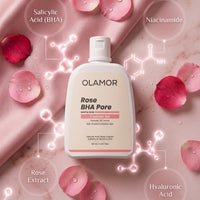 OLAMOR Rose BHA Pore Cleanser Gel - 120gm
