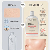 OLAMOR Rose BHA Pore Cleanser Gel - 120gm