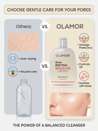 OLAMOR Rose BHA Pore Cleanser Gel - 120gm
