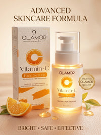 OLAMOR Vitamin C Face Serum - Improves Skin Whitening Tone - 30ml