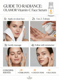 OLAMOR Vitamin C Face Serum - Improves Skin Whitening Tone - 30ml