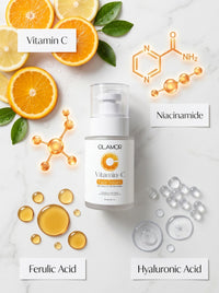 OLAMOR Vitamin C Face Serum - Improves Skin Whitening Tone - 30ml