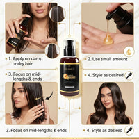 OLAMOR Vitamin-E Hair Serum with Macadamia Oil for Frizzy Hair & Healthier Hair Growth - 100ml