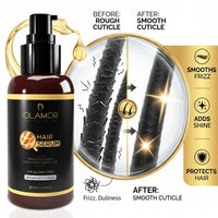 OLAMOR Vitamin-E Hair Serum with Macadamia Oil for Frizzy Hair & Healthier Hair Growth - 100ml